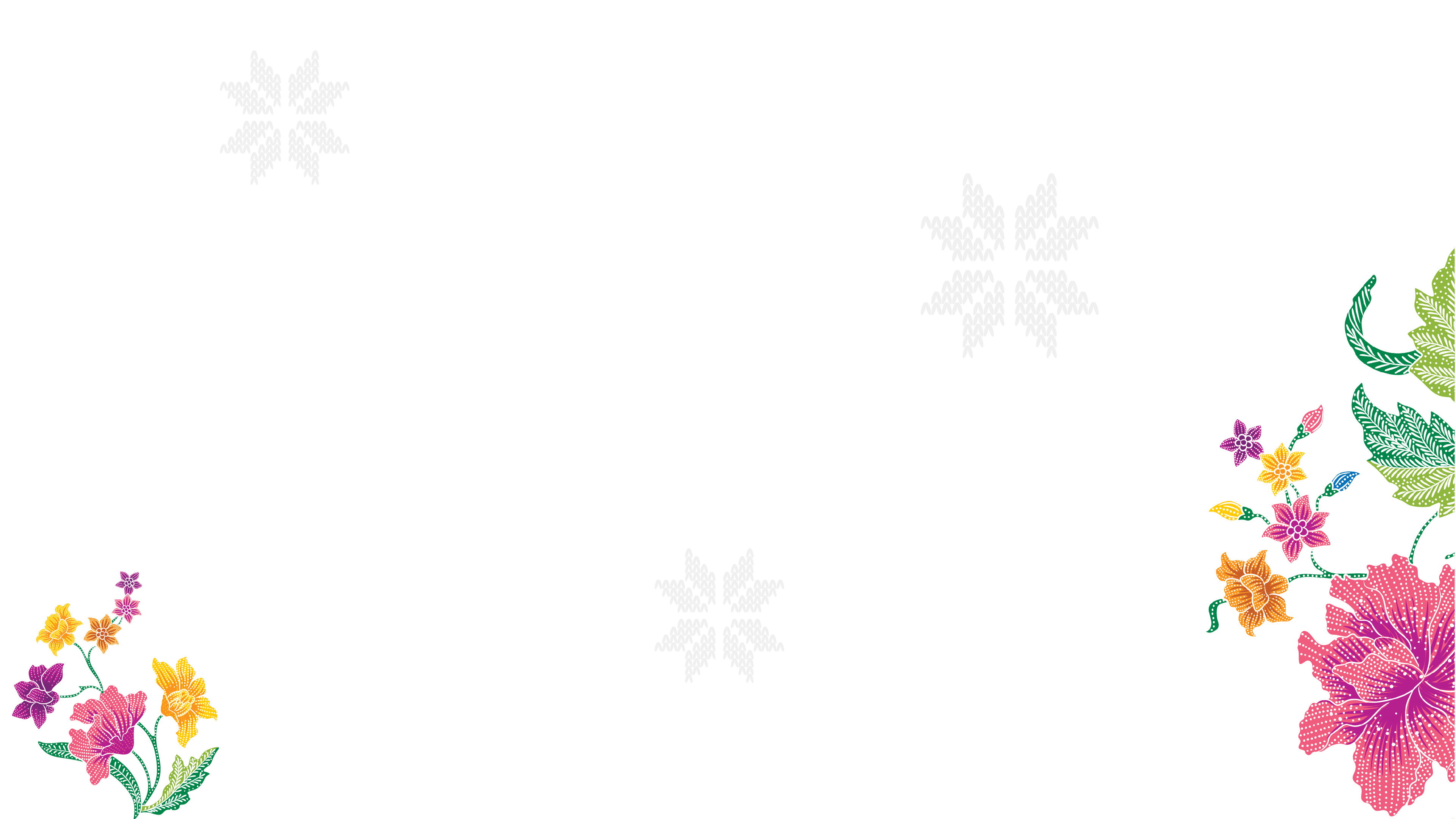 Bunga Raya - Traditional Malaysian hibiscus background